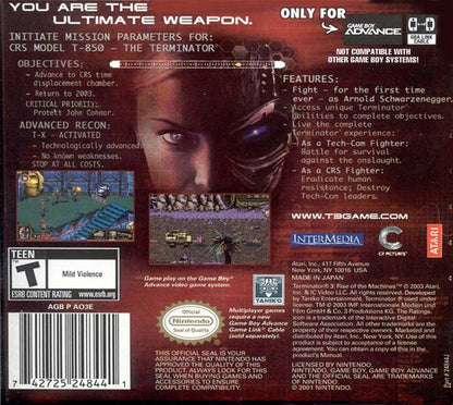 Terminator 3 Rise of the Machines - GameBoy Advance