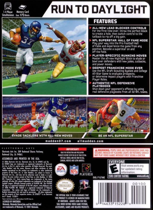 Madden 2007 - Gamecube