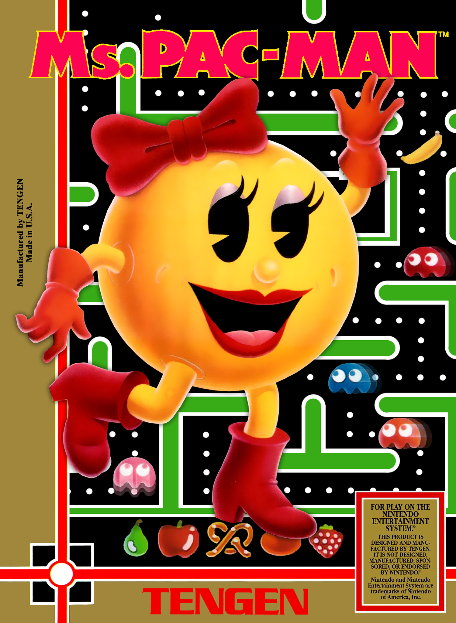 Sra. Pac-Man [Tengen] - NES