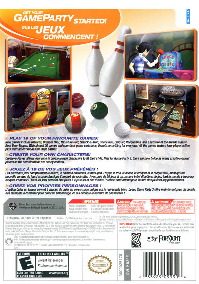 Game Party 3 - Wii