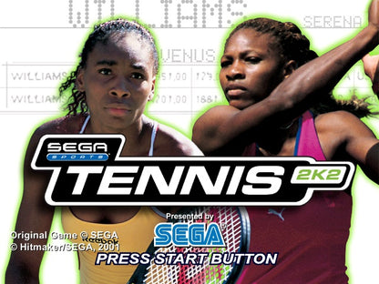 Tennis 2K2 - Sega Dreamcast