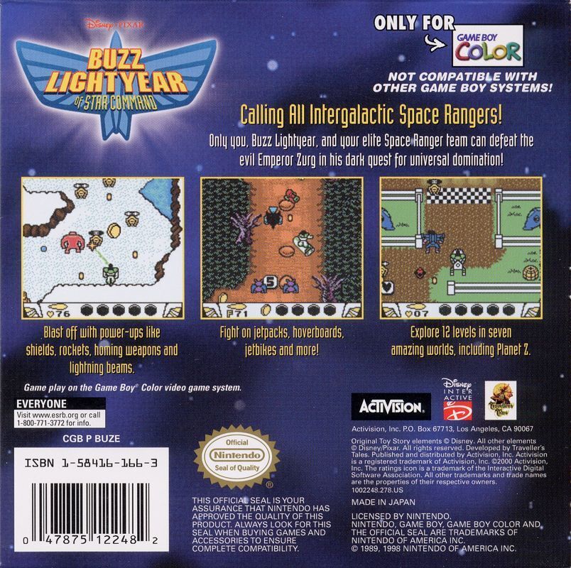 Buzz Lightyear of Star Command - GameBoy Color