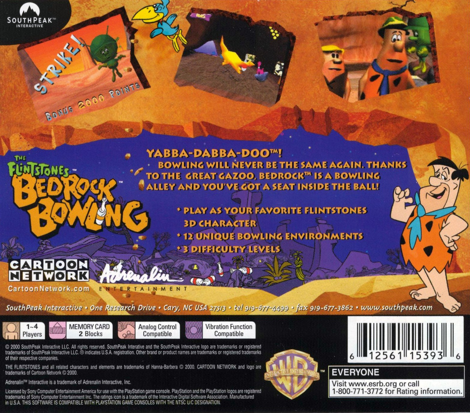 Los Picapiedra Bedrock Bowling - Playstation