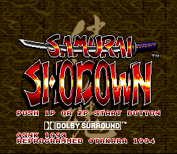 Samurai Shodown - Super Nintendo