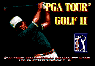 PGA Tour Golf II - Sega Genesis