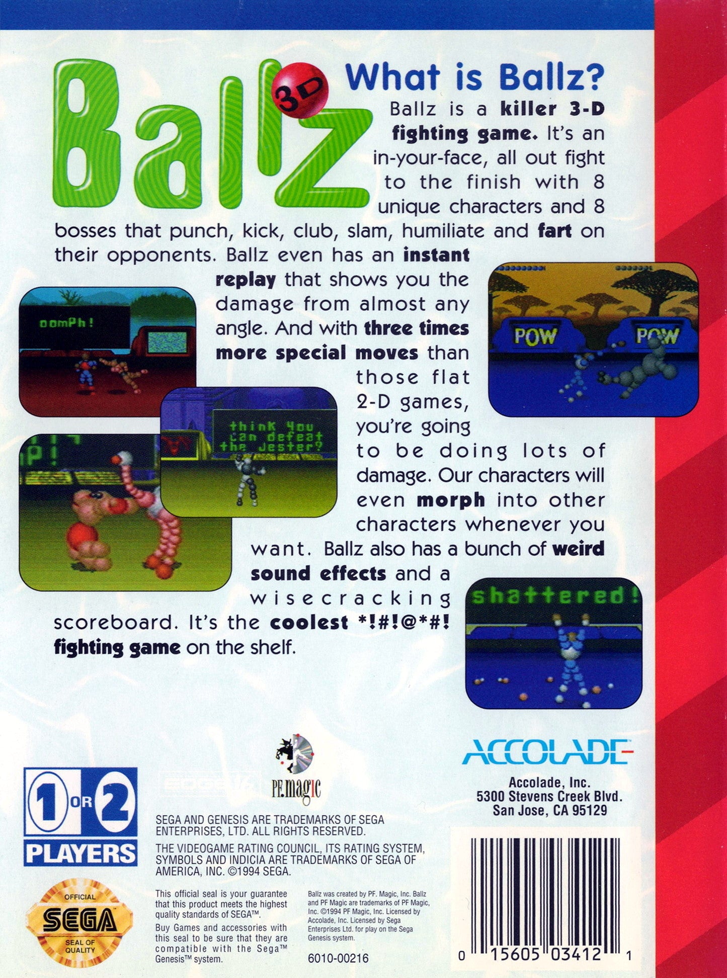Ballz - Sega Genesis