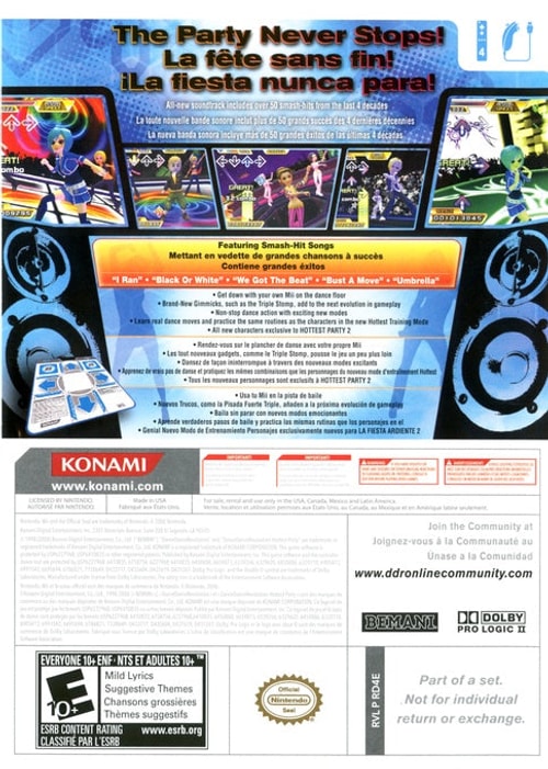 Dance Dance Revolution: Hottest Party 2 - Wii