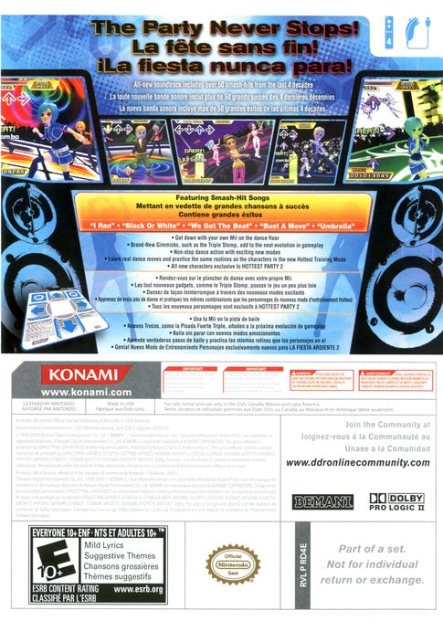 Dance Dance Revolution: Hottest Party 2 - Wii