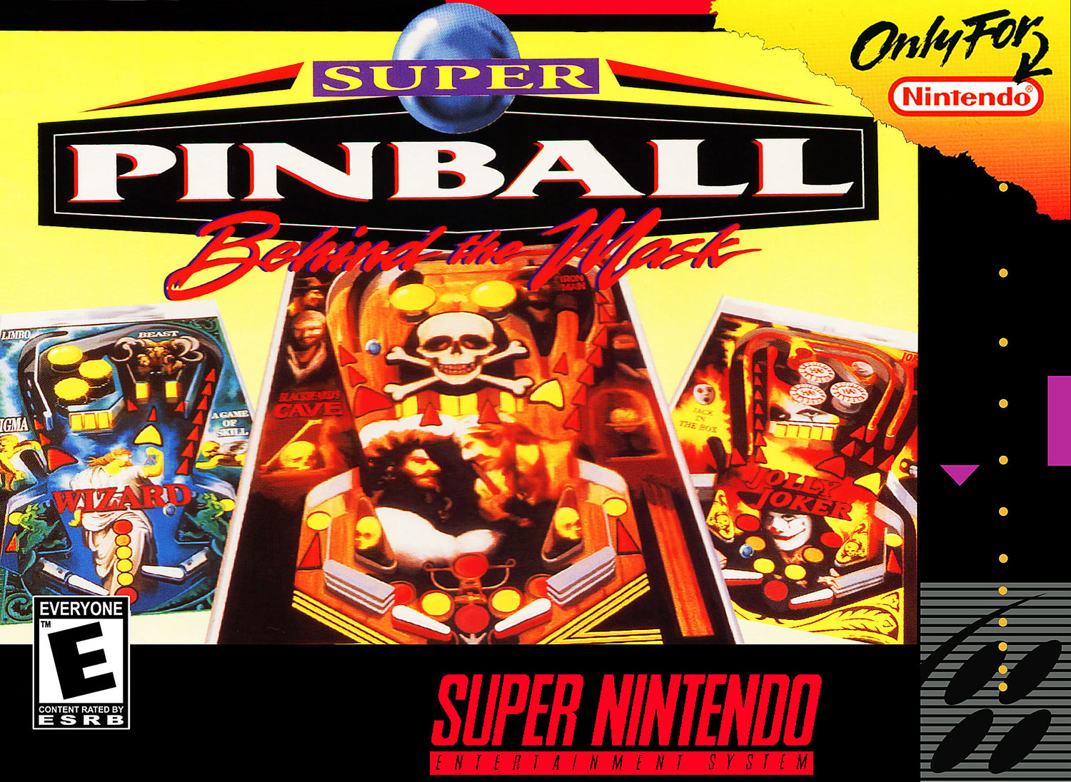 Super Pinball Behind the Mask - Super Nintendo
