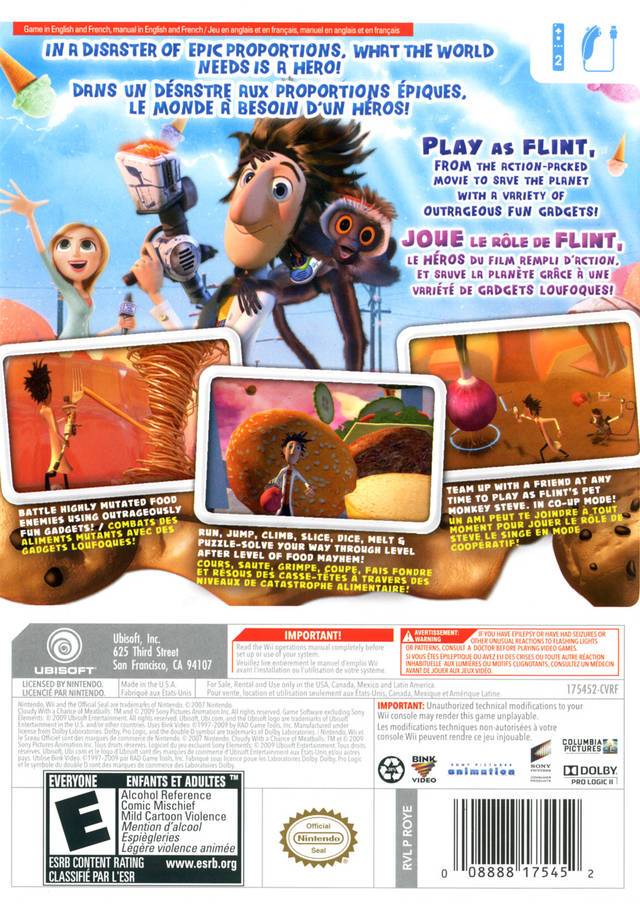 Cloudy with a Chance of Meatballs - Wii