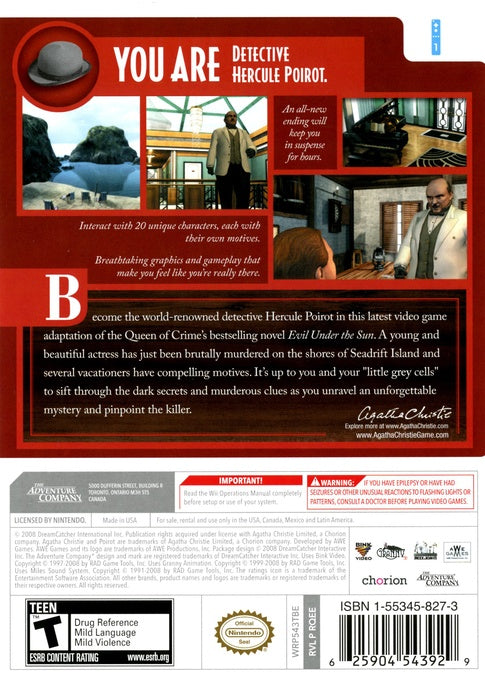 Agatha Christie Evil Under the Sun - Wii