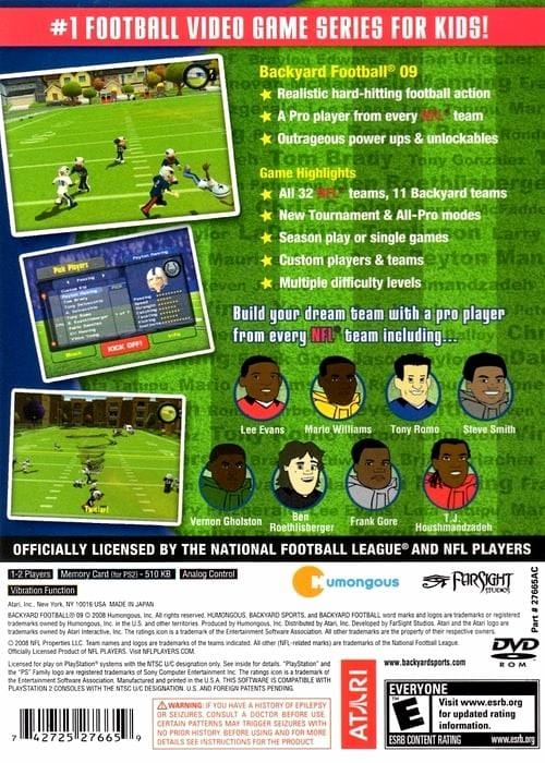 Backyard Football 09 - Playstation 2 - Retro Island Gaming