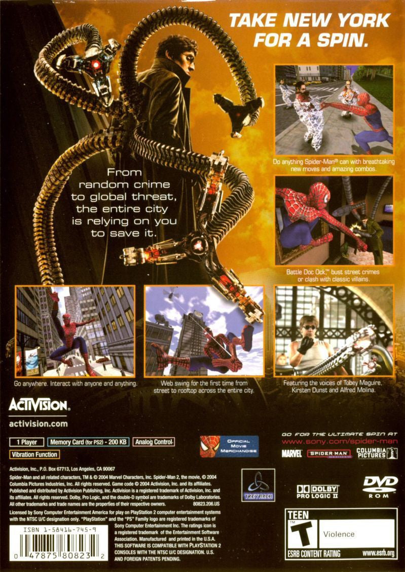 Spiderman 2 - Playstation 2