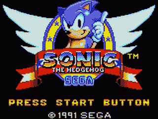 Sonic the Hedgehog - Sega Game Gear