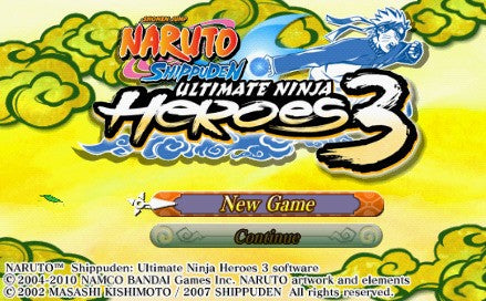 Naruto Shippuden: Ultimate Ninja Heroes 3 - PSP