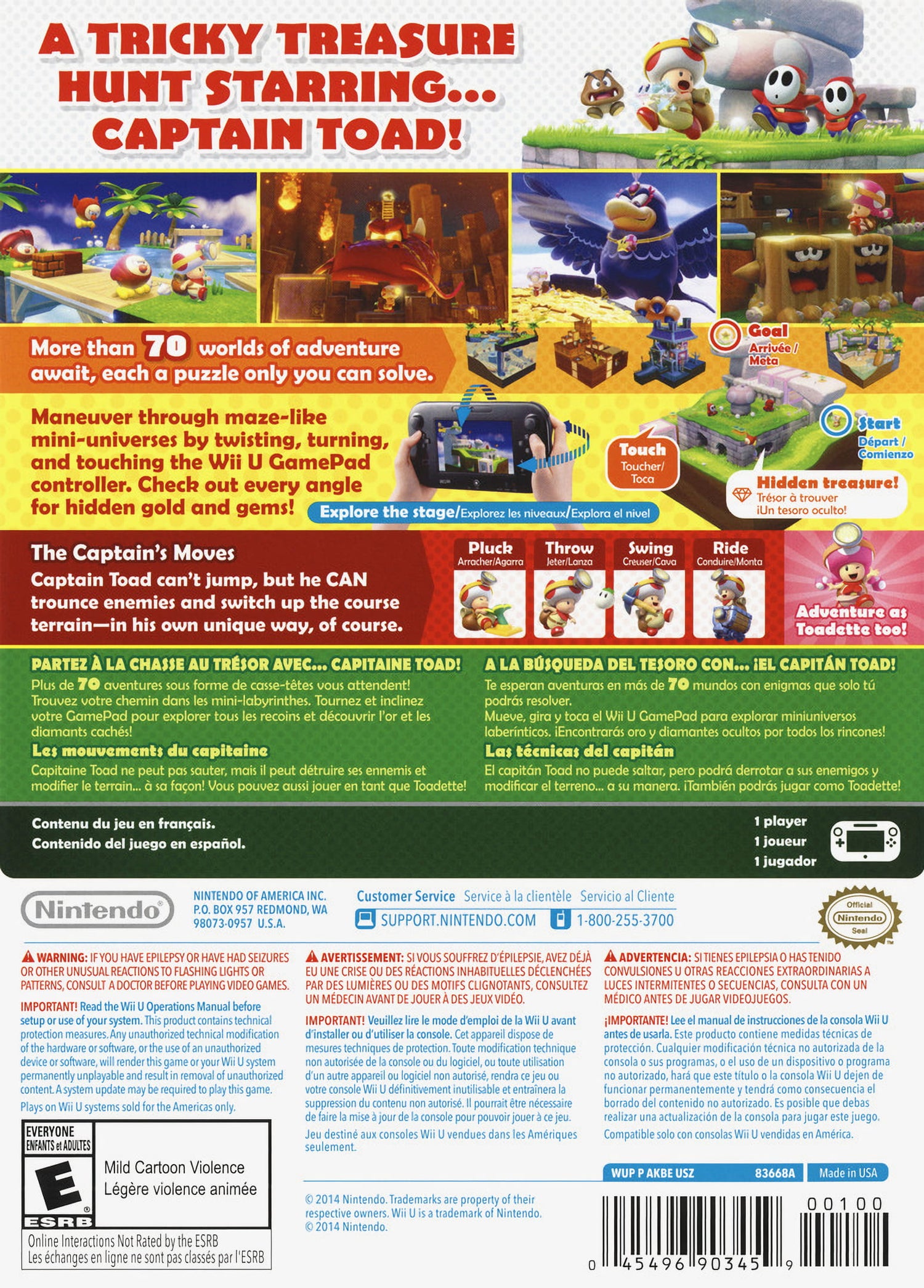 Captain Toad: Treasure Tracker - Wii U