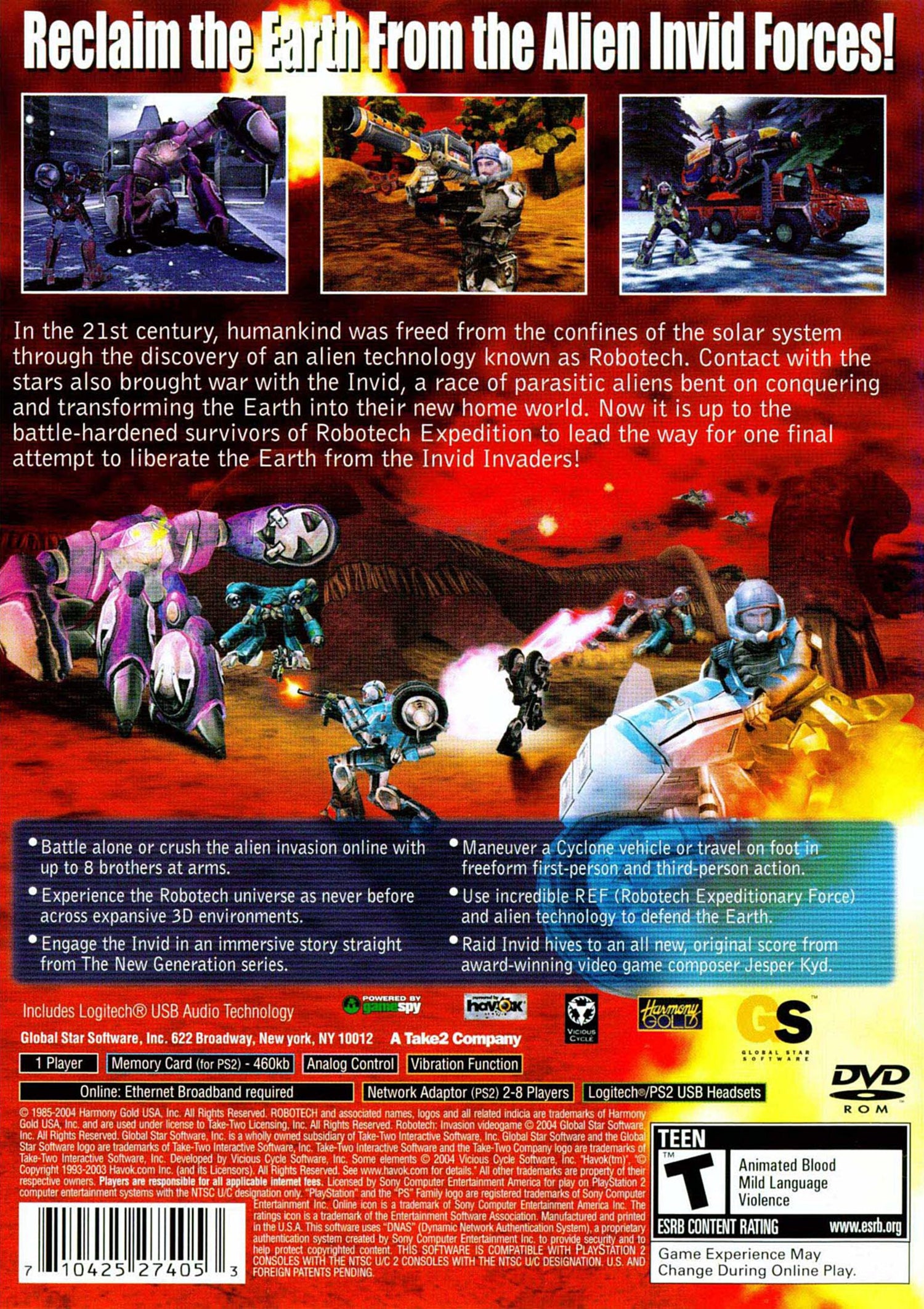 Robotech Invasion - Playstation 2