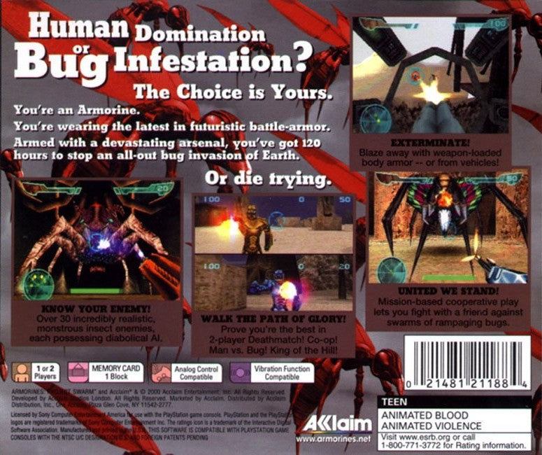 Armorines Project SWARM - Playstation