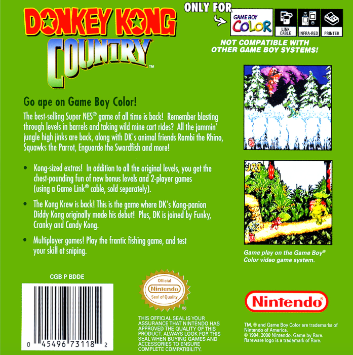 Donkey Kong Country - GameBoy Color