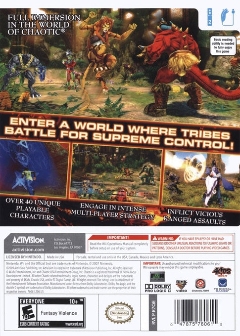 Chaotic: Shadow Warriors - Wii
