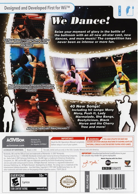 Dancing With The Stars We Dance - Wii - Retro Island Gaming