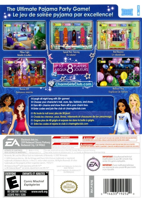 Charm Girls Club: Pajama Party - Wii