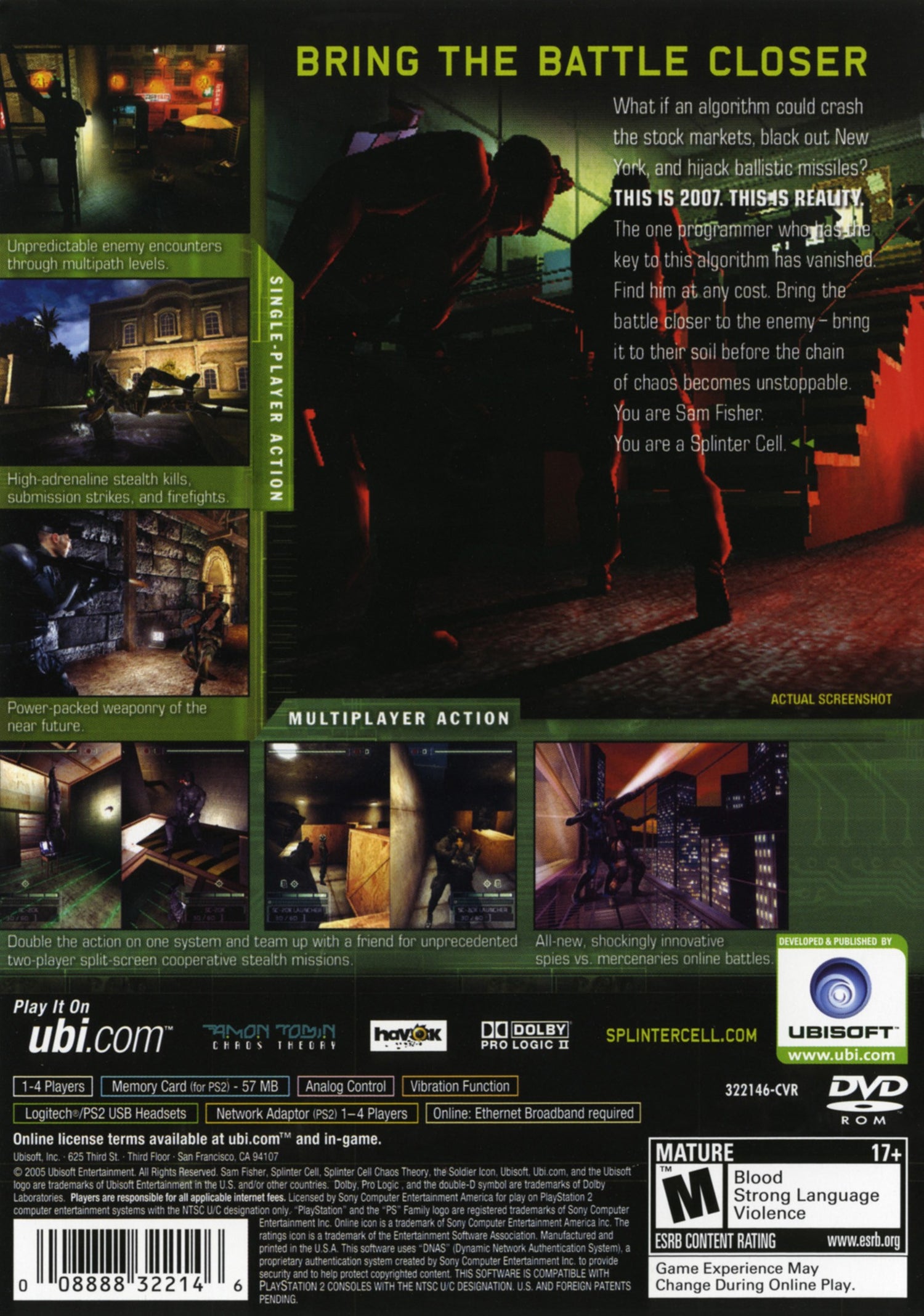 Splinter Cell Chaos Theory - Playstation 2