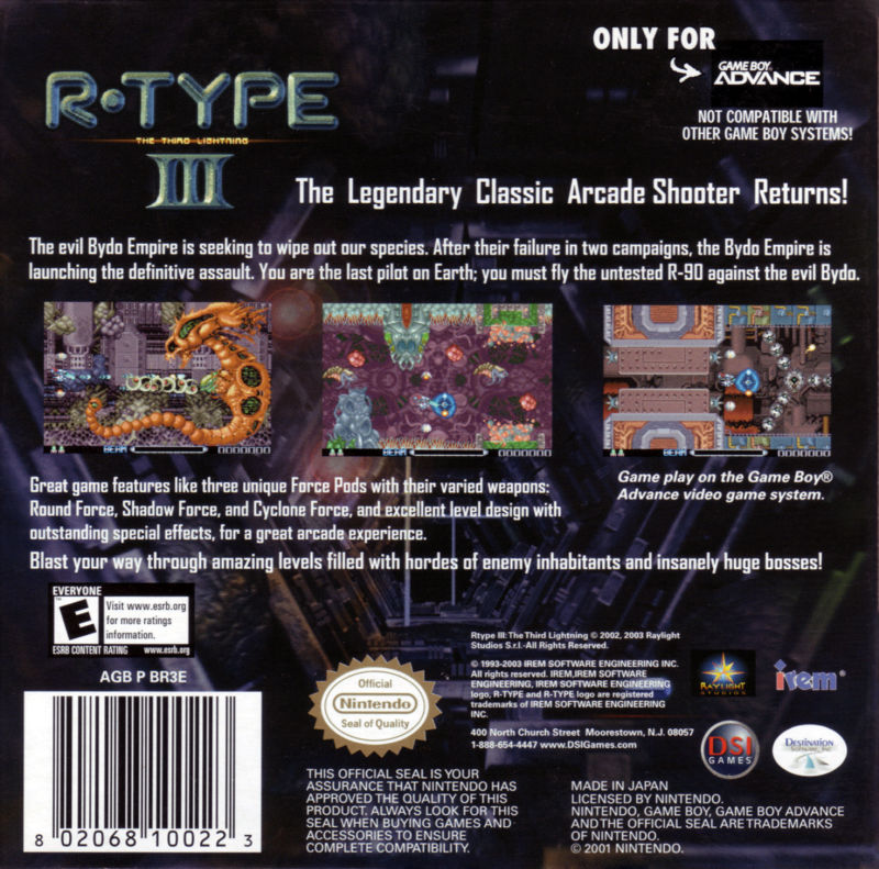 R-Type III The Third Lightning - GameBoy Advance