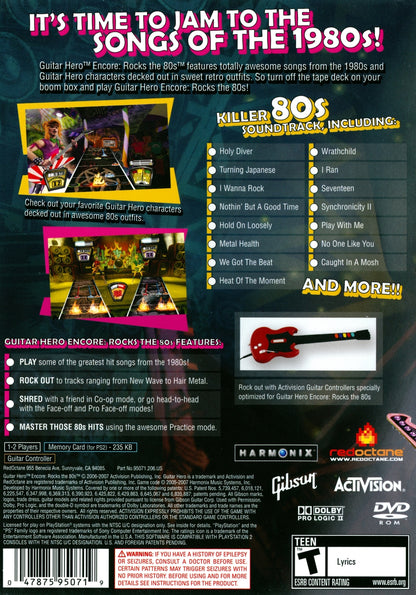Guitar Hero Encore Rocks the 80's - Playstation 2