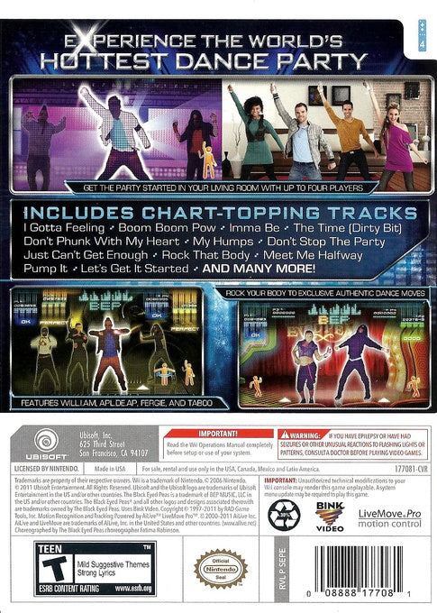 Black Eyed Peas Experience - Wii