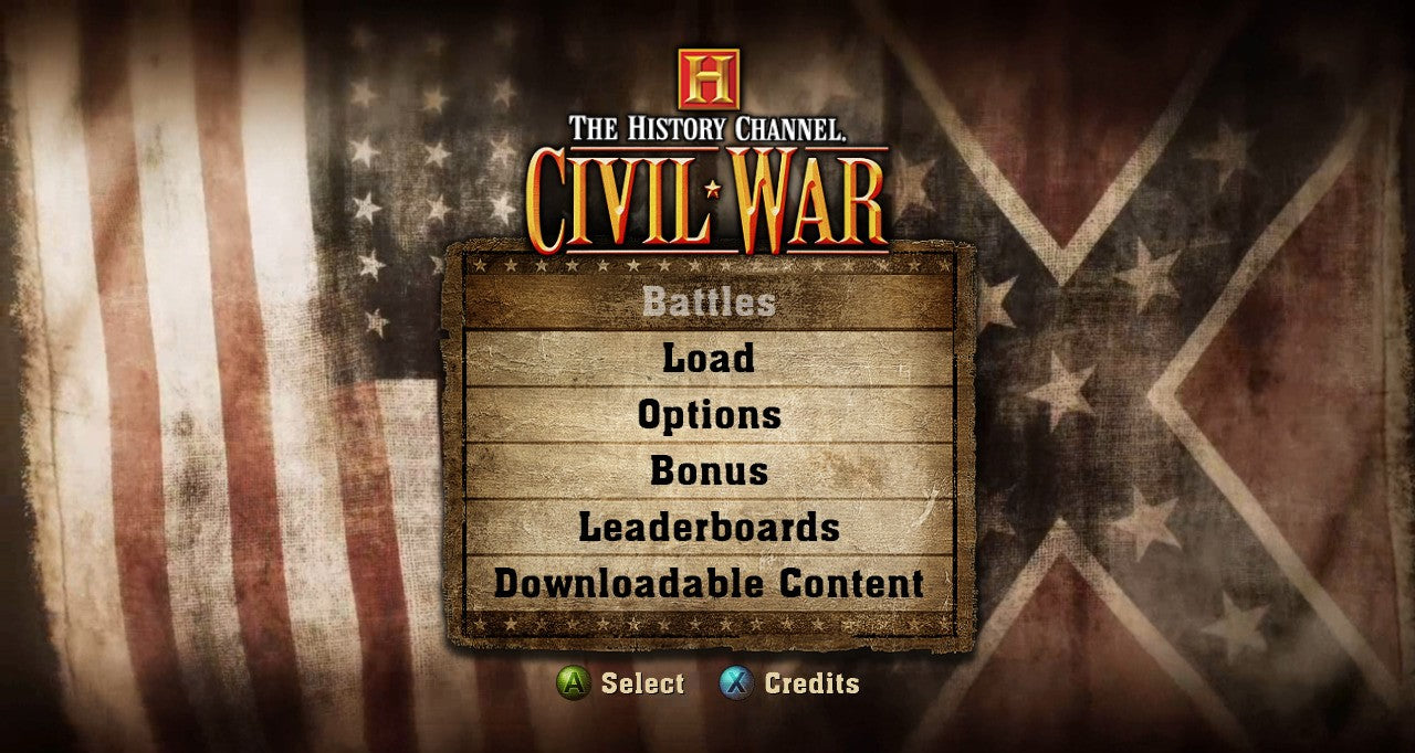 History Channel Civil War A Nation Divided - Xbox 360