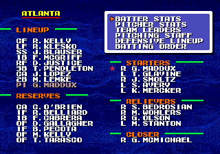 Tecmo Super Baseball - Sega Genesis