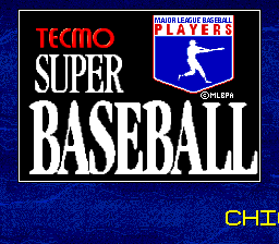Tecmo Super Baseball - Sega Genesis