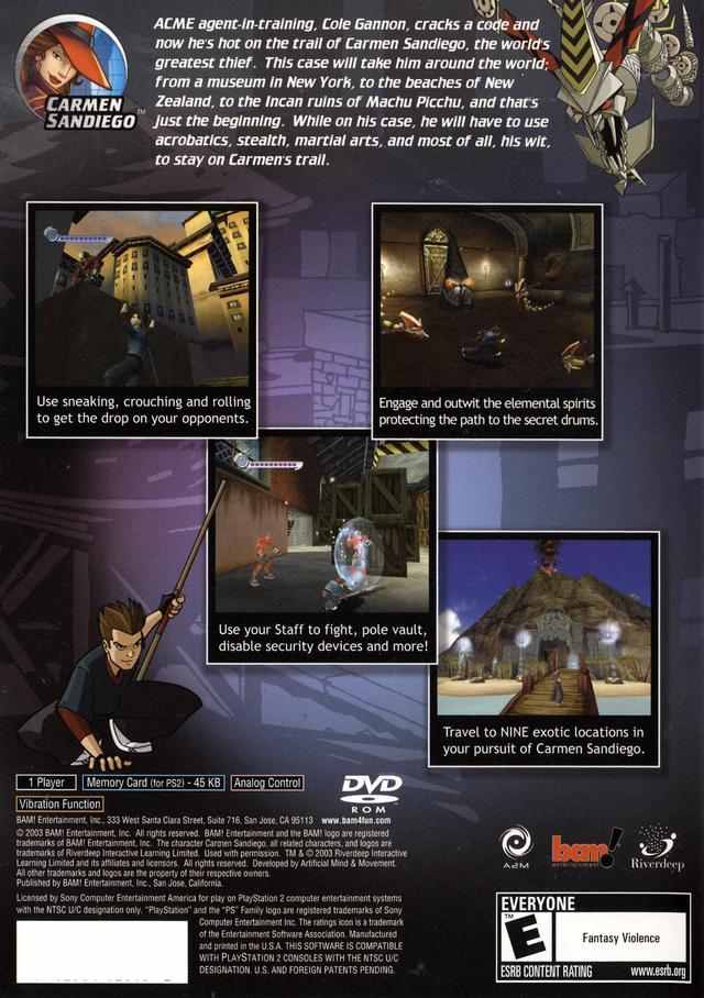 Carmen Sandiego The Secret of the Stolen Drums - Playstation 2