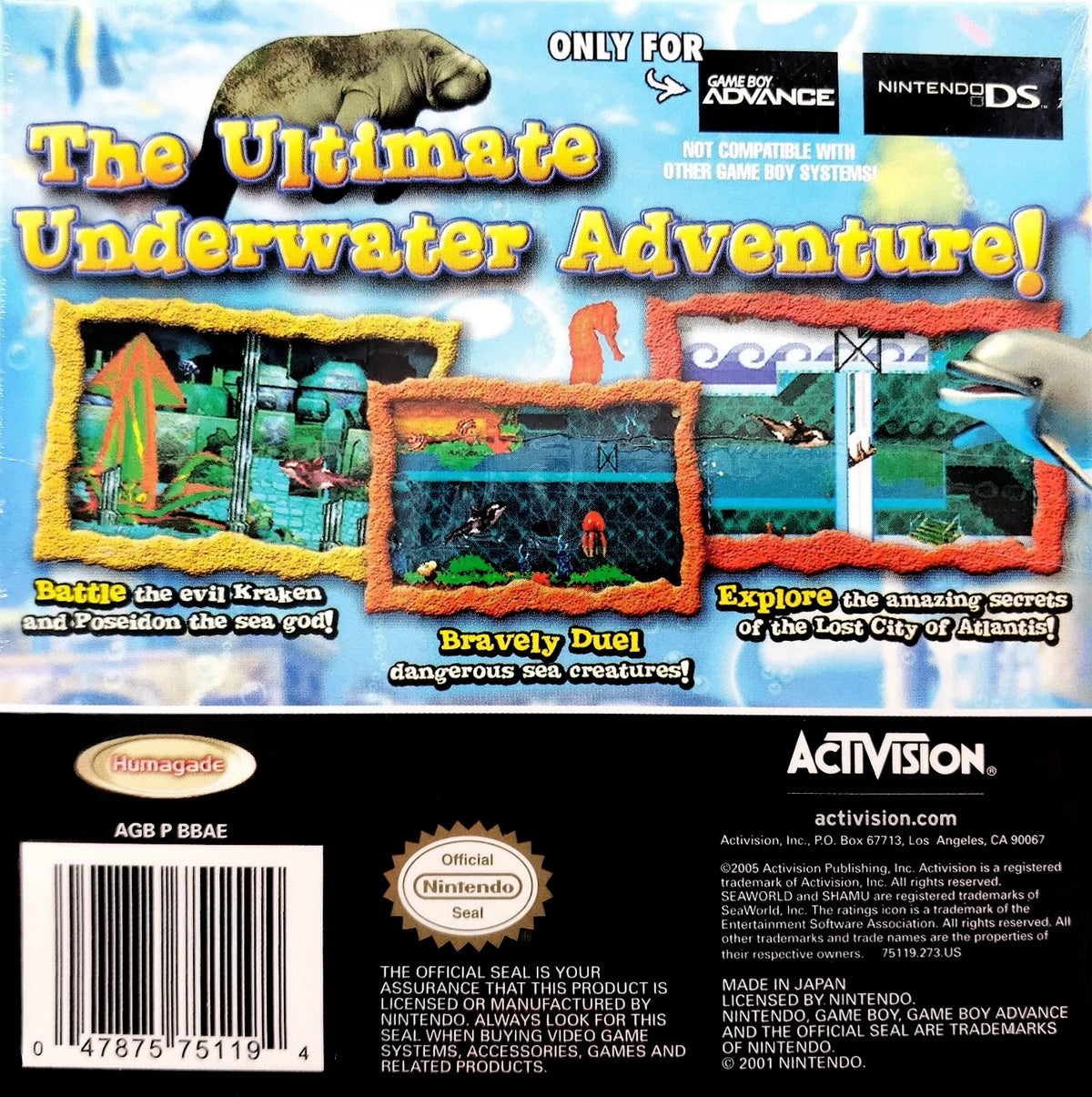 Shamu's Deep Sea Adventures - GameBoy Advance