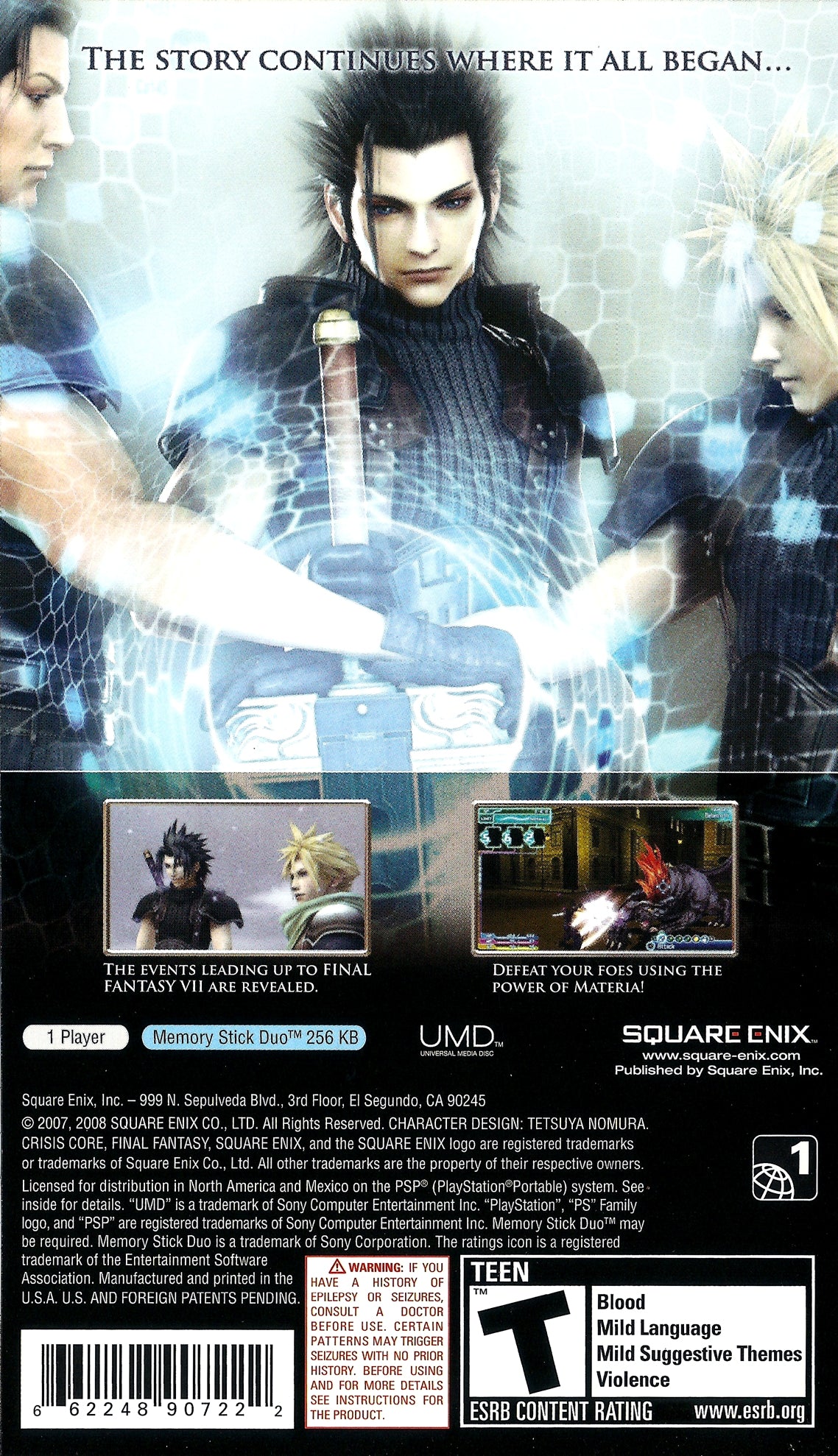 Crisis Core: Final Fantasy VII [Greatest Hits] - PSP