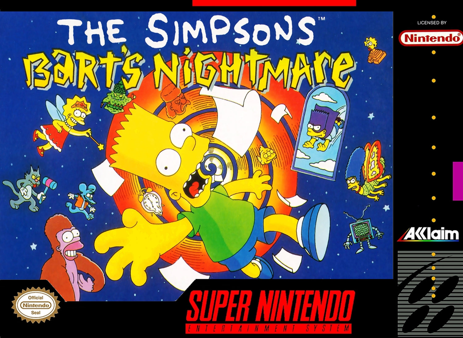 The Simpsons Bart's Nightmare - Super Nintendo