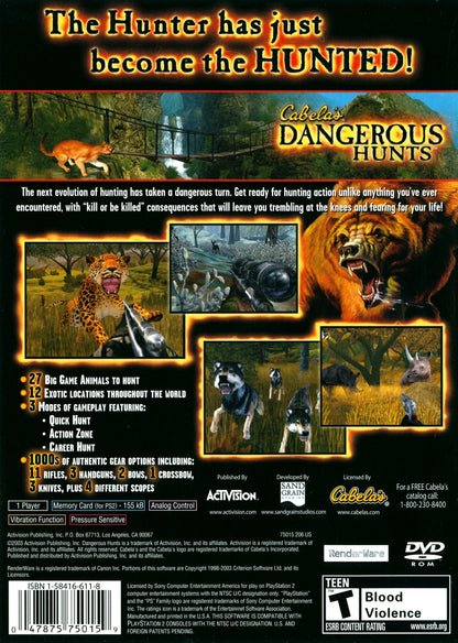 Cabela's Dangerous Hunts [Greatest Hits] - Playstation 2 - Retro Island Gaming