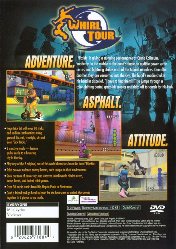 Whirl Tour - Playstation 2