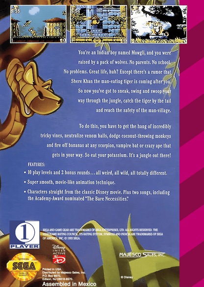 Jungle Book - Sega Game Gear