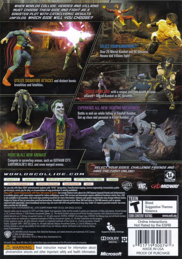 Mortal Kombat vs. DC Universe - Xbox 360