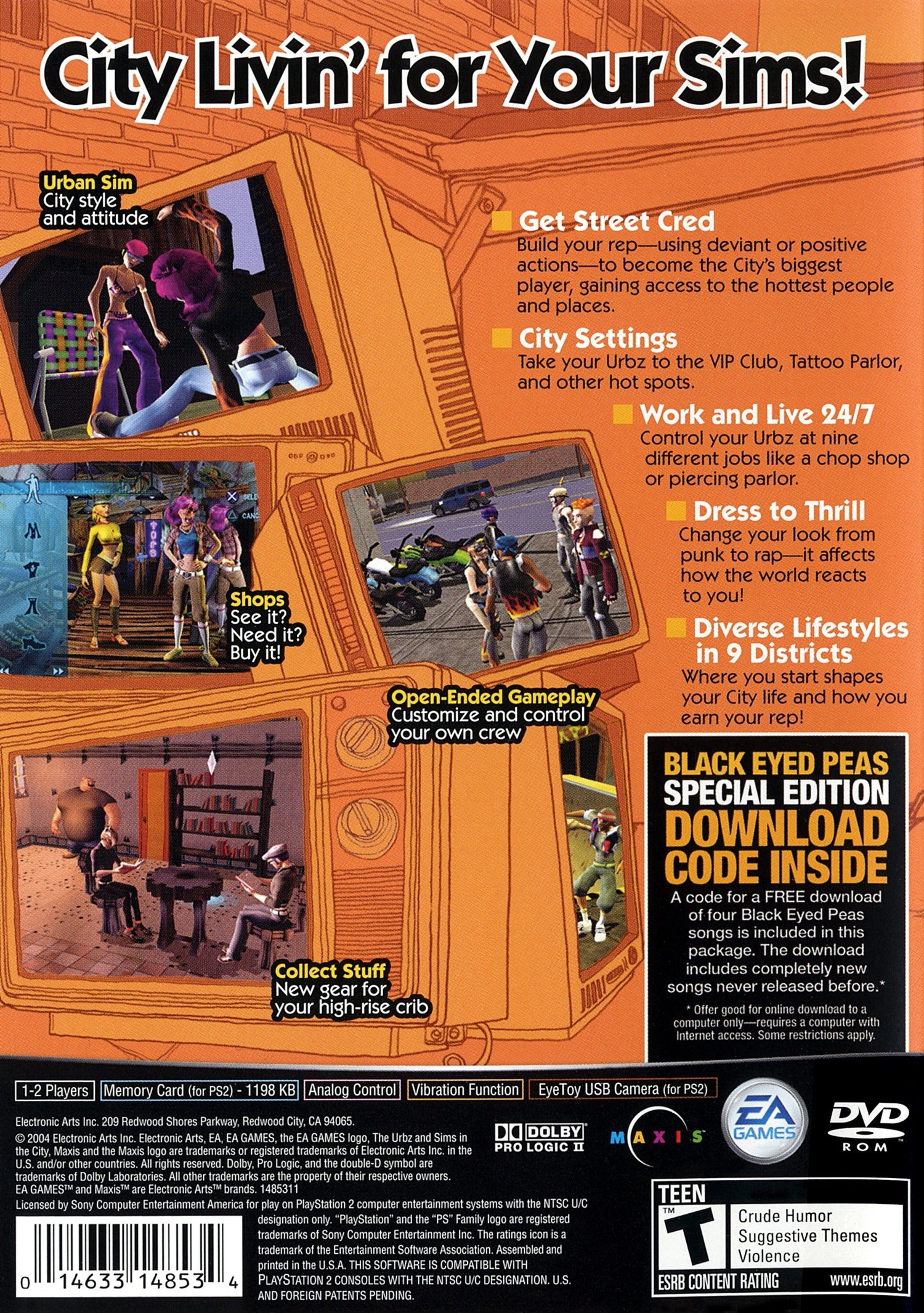 The Urbz Sims in the City - Playstation 2