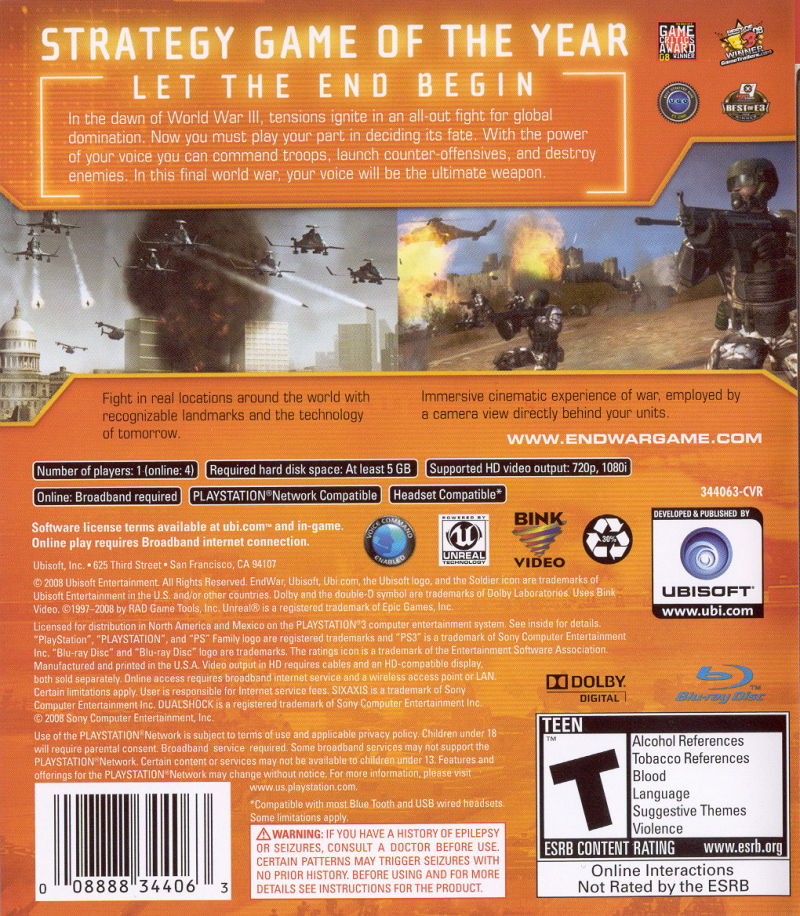 End War - Playstation 3