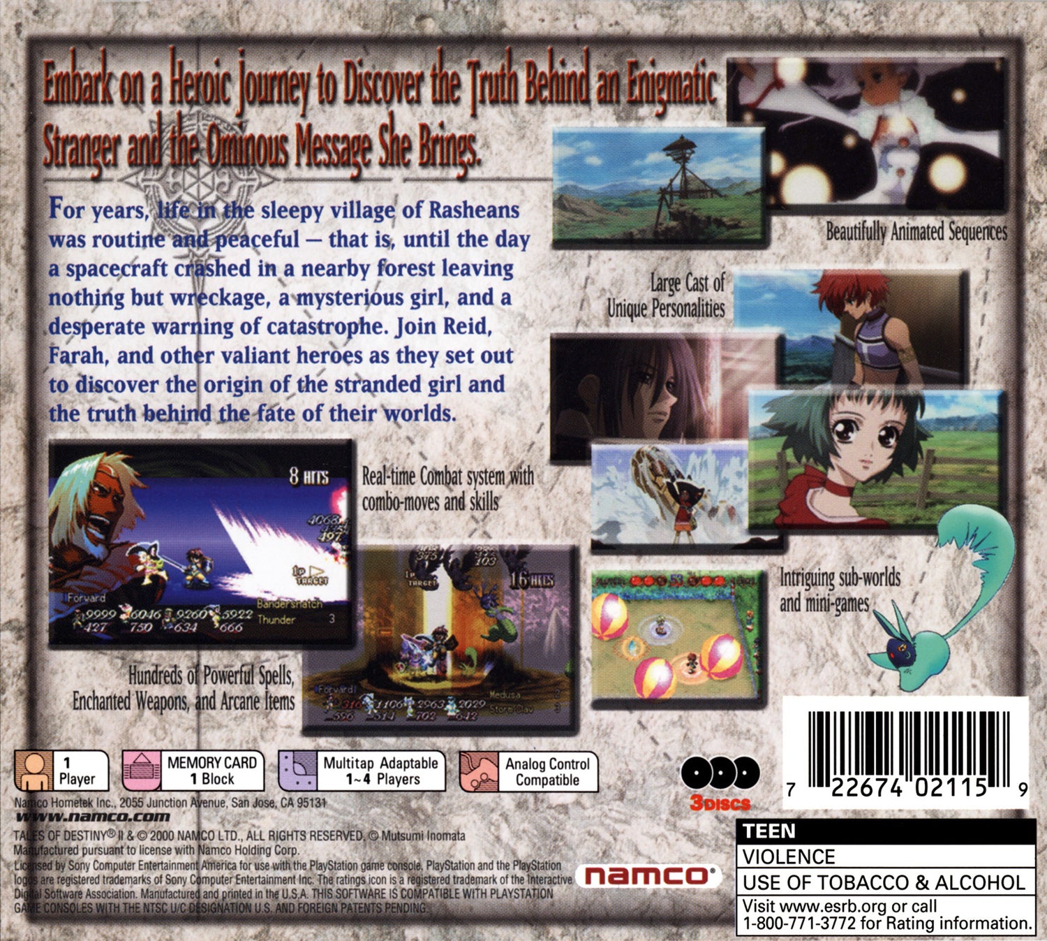 Tales of Destiny 2 - Playstation