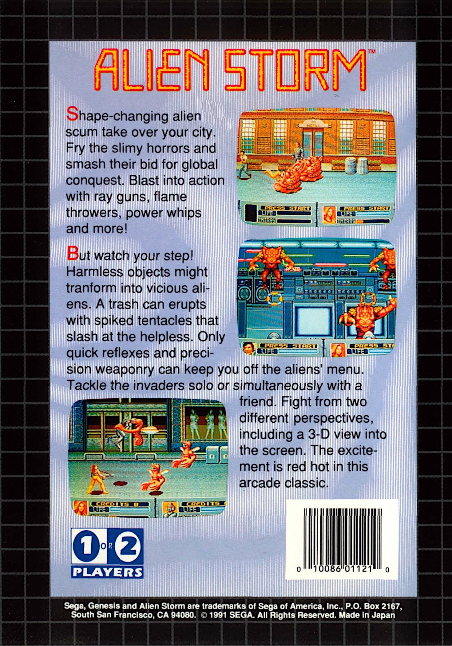 Alien Storm - Sega Genesis