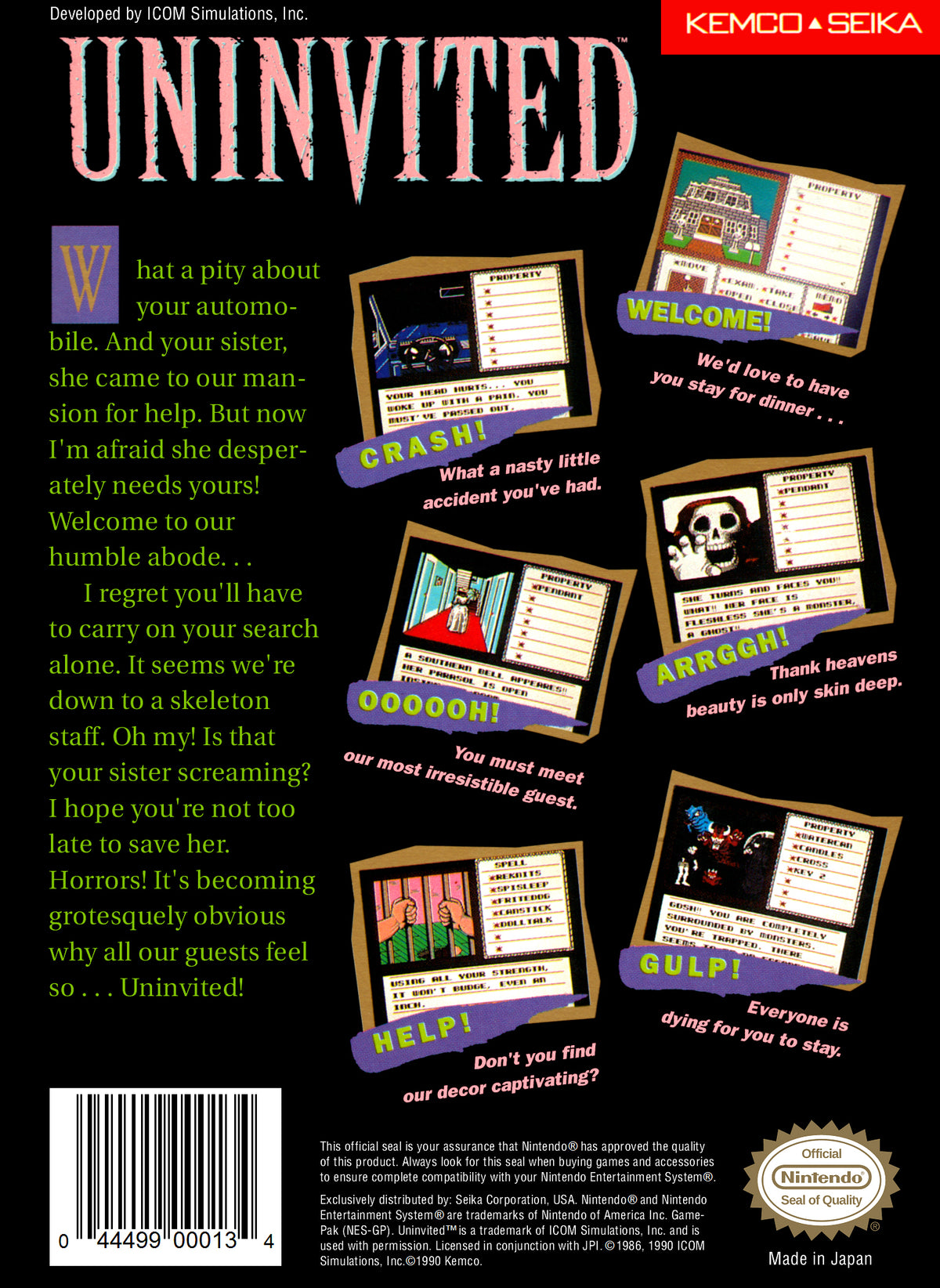 Uninvited - NES