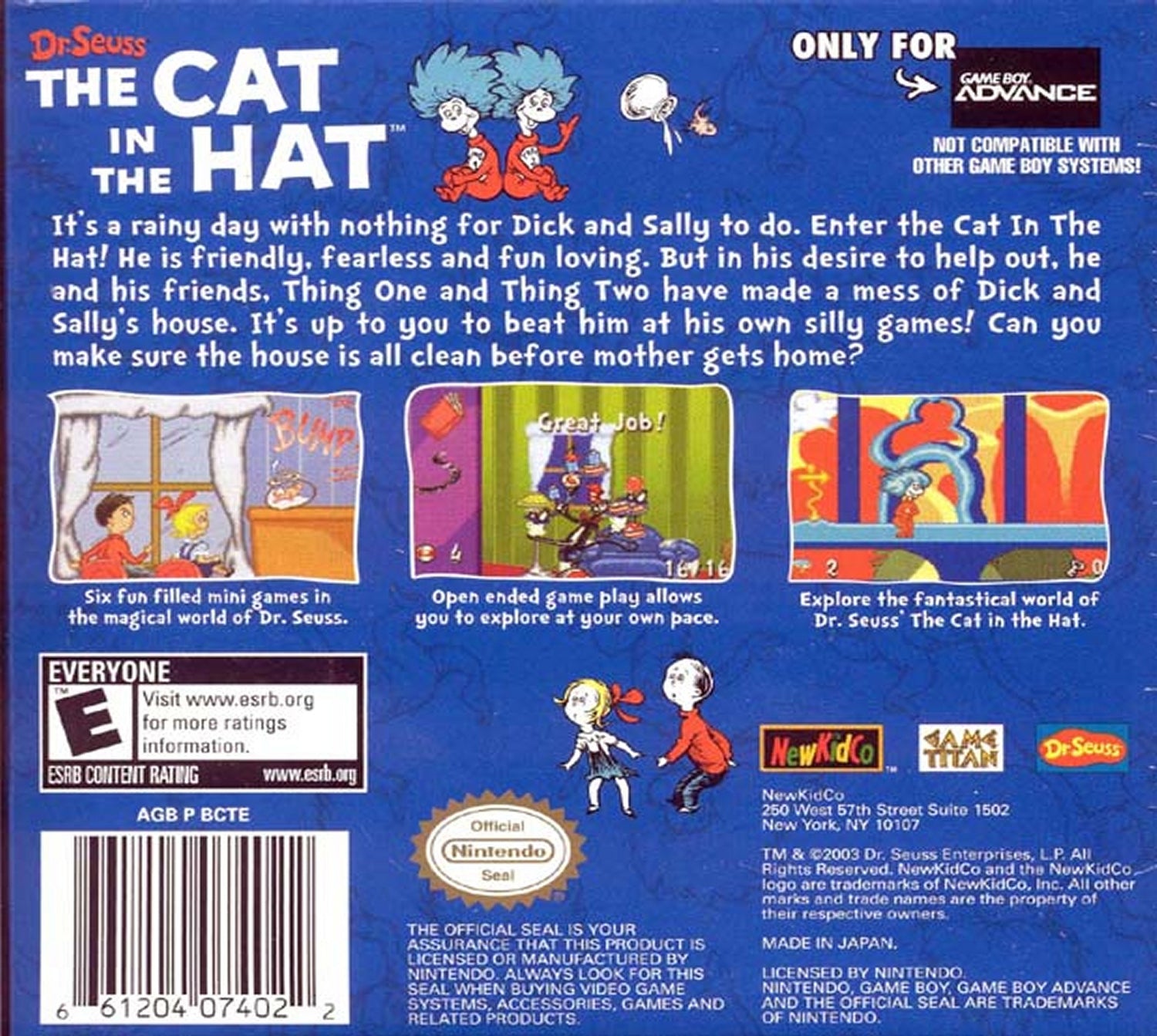 The Cat In The Hat [2005] - GameBoy Advance