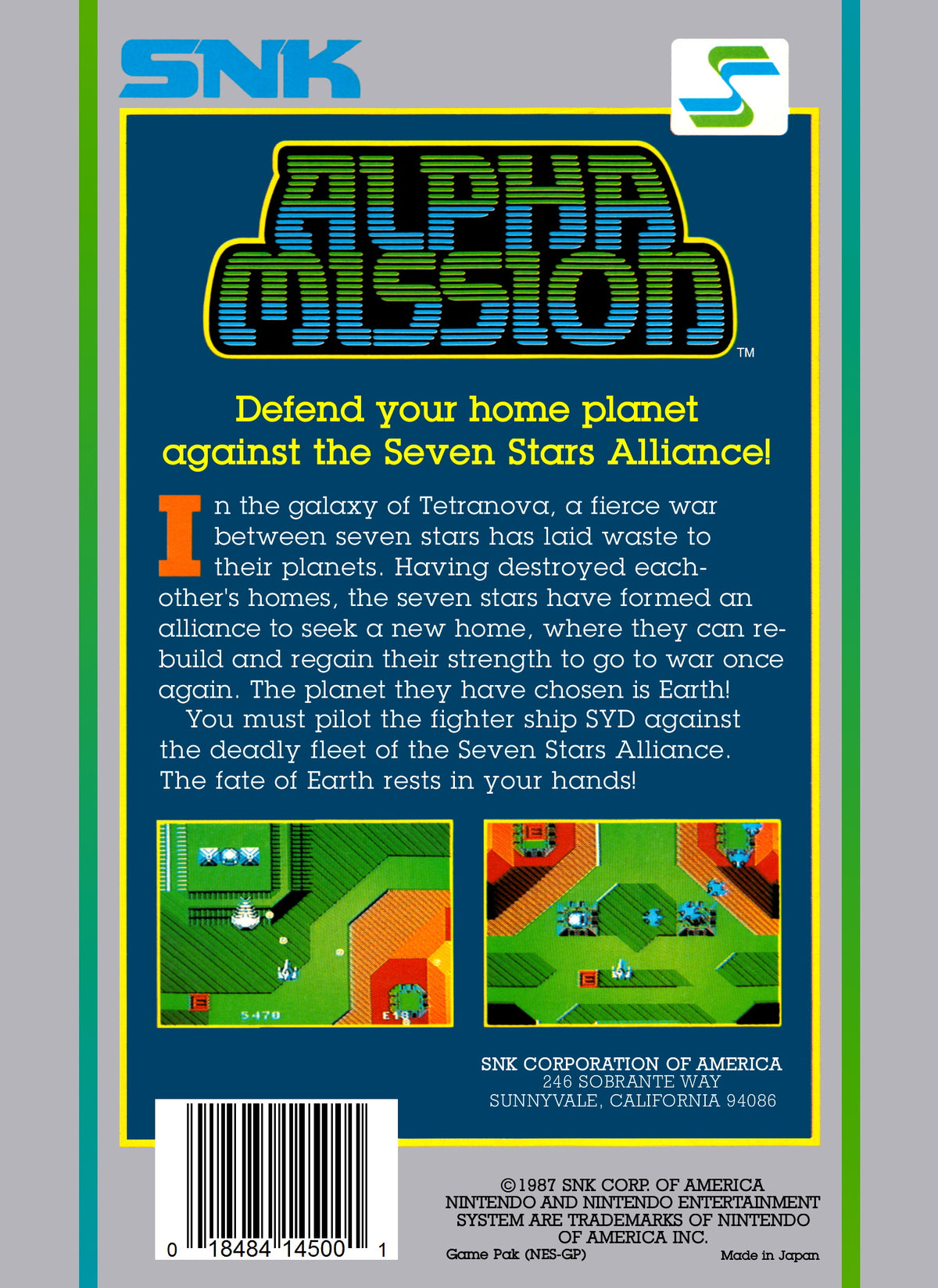 Alpha Mission [5 Screw] - NES - Retro Island Gaming