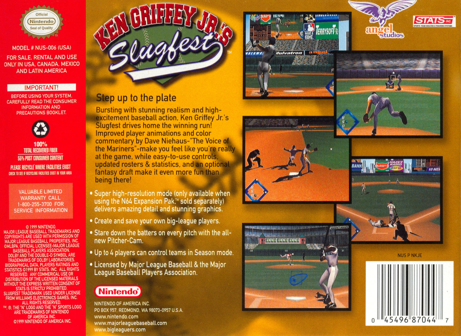 Ken Griffey Jr's Slugfest - Nintendo 64