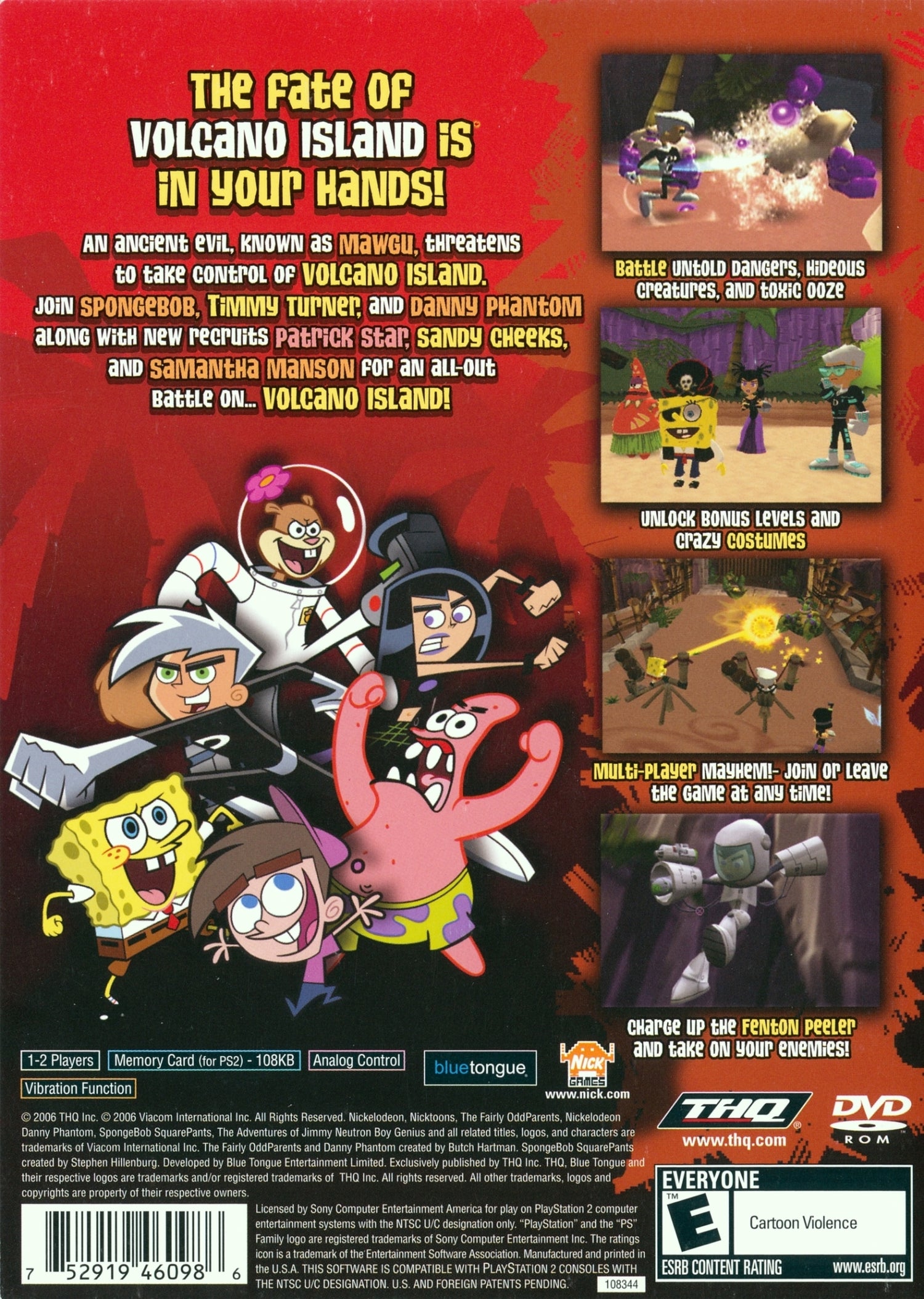 Nicktoons Battle for Volcano Island - Playstation 2